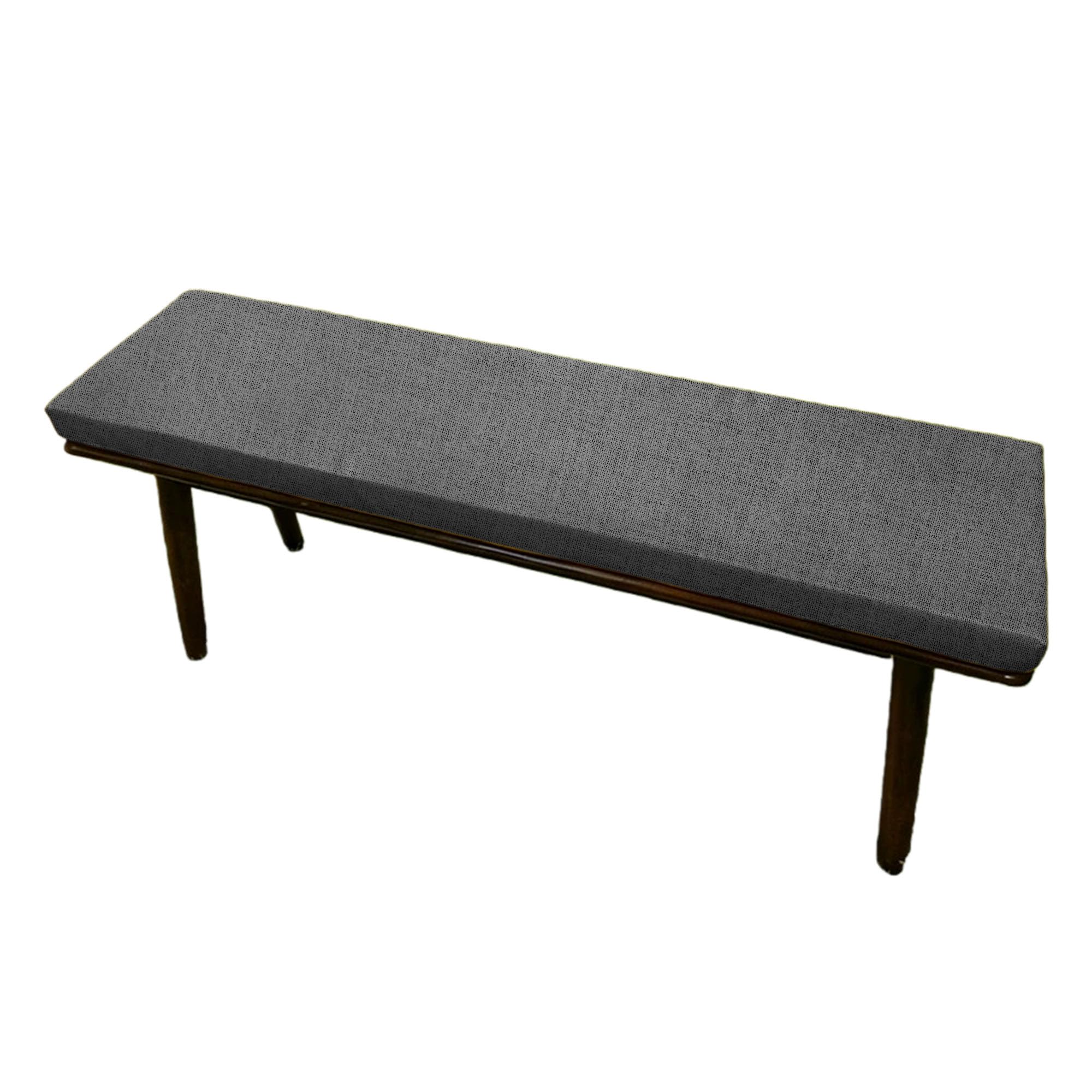 JIAFANG Outdoor Garden Bench Cushion 42 x 160 cm Soft Replacement Thick Rectangle Seat Pad Water Resistant Heavy Duty for Patio Indoor Outdoor Dining, Dark Grey