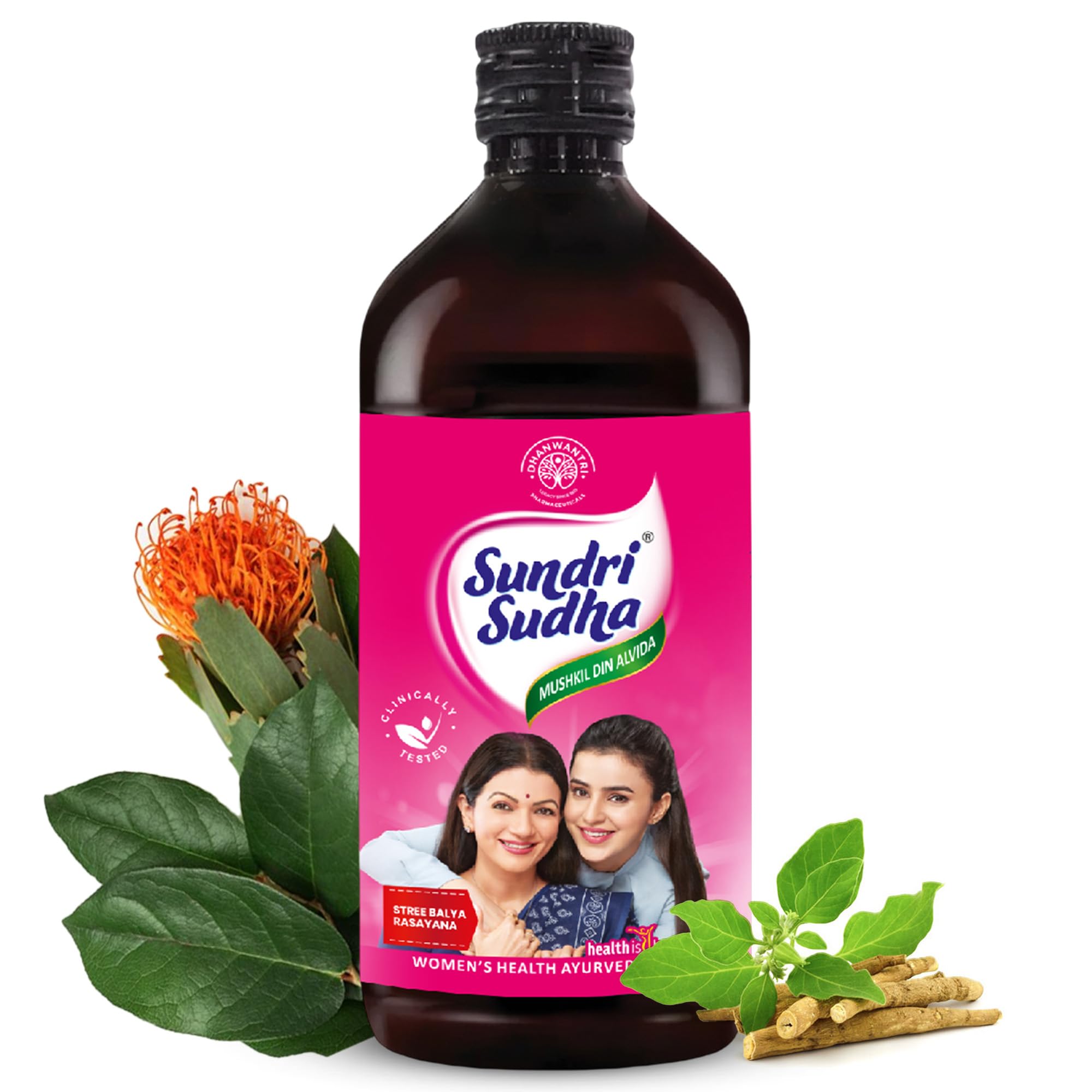 Dhanwantri Pharmaceutical Sundri Sudha Ayurvedic Syrup for Women – Hormonal Balance & Wellness 180 ML-image-14