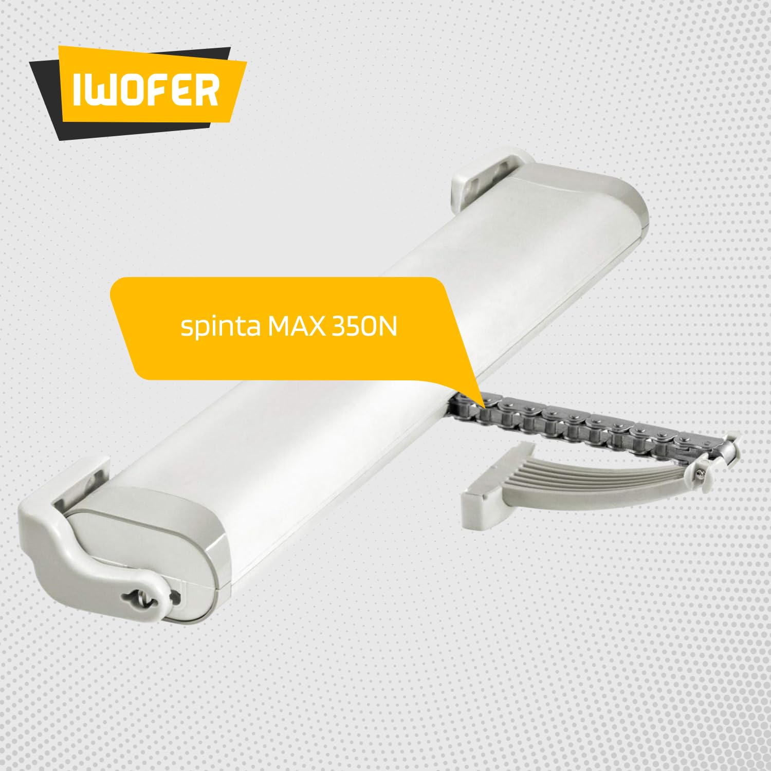 Attuatore elettrico con catena articolata (Bianco, M350)