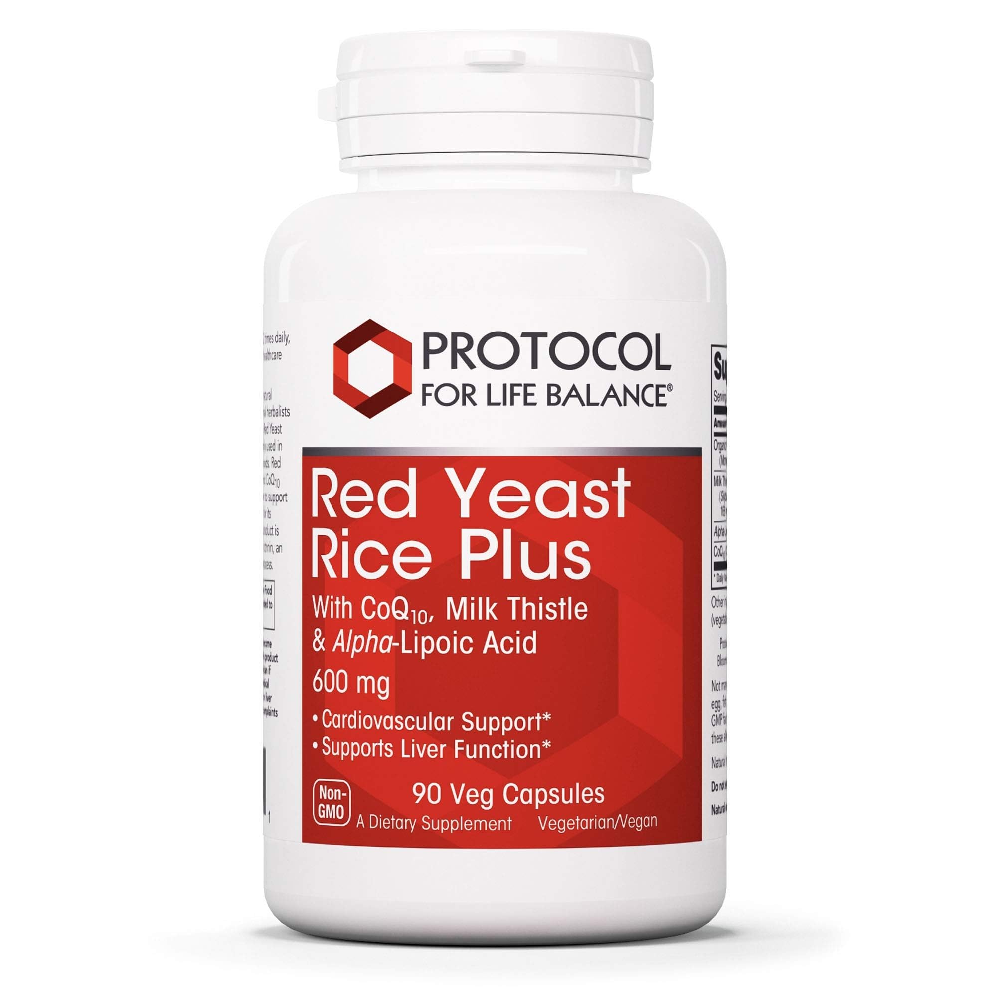 PROTOCOL FOR LIFE BALANCE Red Yeast Rice Plus, Heart Health*, 90 Veg Caps