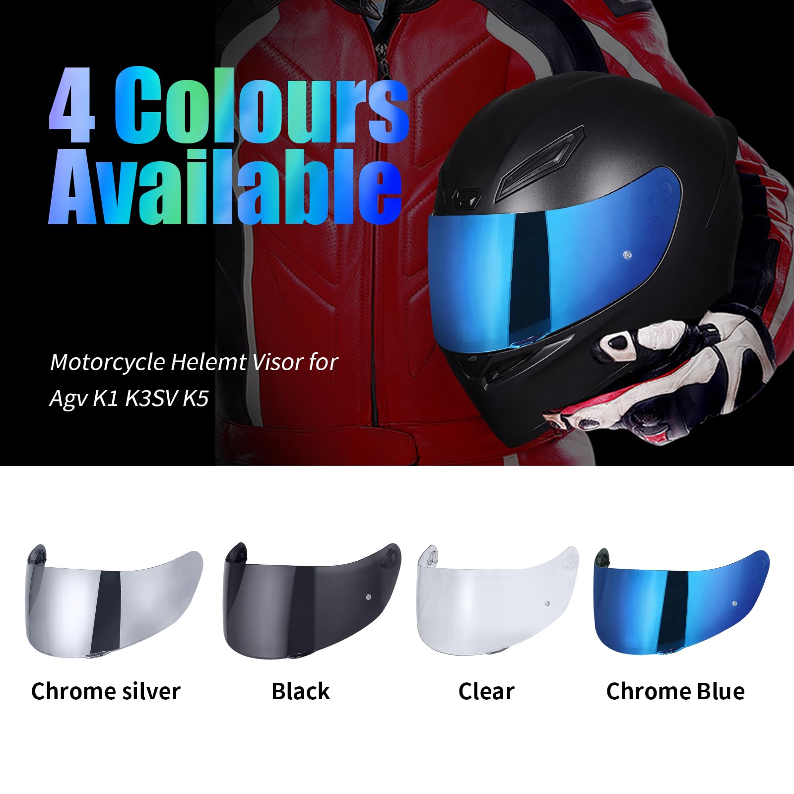 Repuesto De Visera De Casco Para Agv K1 K3sv K5 | Cuotas sin interés Repuesto De Visera De Casco Para Agv K1 K3sv K5 | Cuotas sin interés