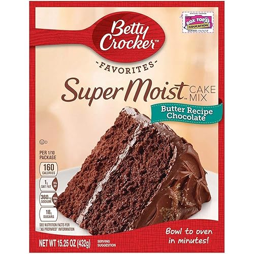 Vista 213 de Betty Crocker Favorites Mezcla de pastel de vainilla súper húmeda, horneado navideño, 13.25 onzas (paquete de 12)