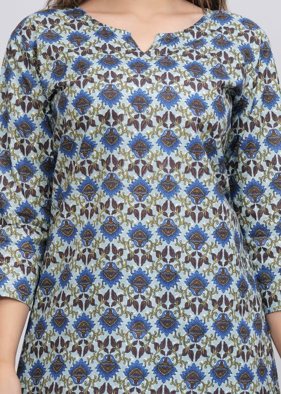 Image of 100% Cotton Printed Night Suit for Women's Shirt and Pyjama Sleep wear Set for Womens and Girls