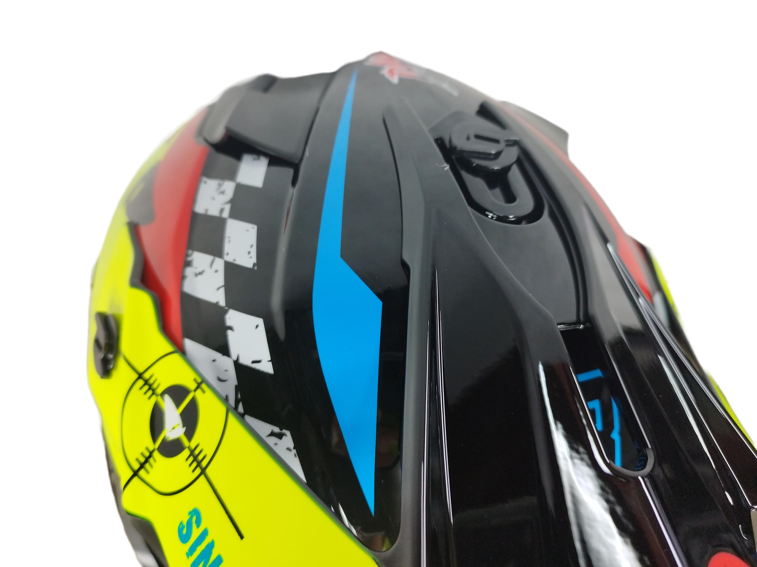Casco Bimbo bambino per mini moto da Cross Enduro Quad Off Road fuori strada integrale con Nuova Omologazione CE C.E. ECE 22.06