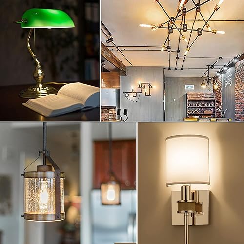 Miniatura 2 de LUXRITE Bombilla LED T10, equivalente a 5 W  60 W, blanco suave de 3000 K, bombilla de filamento Edison vintage, 500 lúmenes, bombilla tubular,