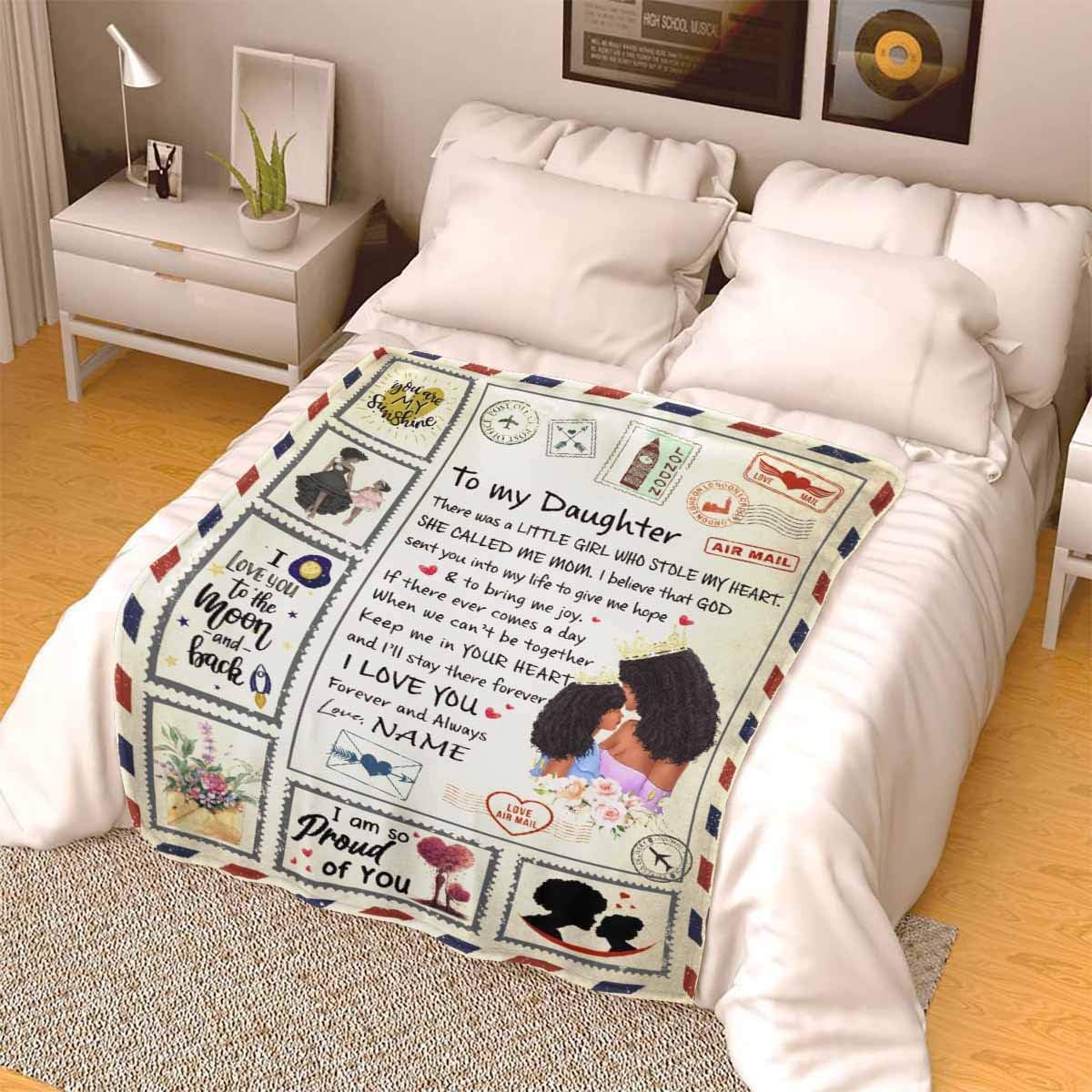 Onе-Dау Sаlе: Uр tо 50% оƒƒ InterestPrint Personalized Blanket for My Daughter from Mom, Customized Blanket with Name Text There was A Little Girl Who Stole My Heart I Love You Extra Soft Travel Blanket 70 x 80 Flаѕh Dеаlѕ - 40% оƒƒ InterestPrint Personalized Blanket for My Daughter from Mom, Customized Blanket with Name Text There was A Little Girl Who Stole My Heart I Love You Extra Soft Travel Blanket 70 x 80