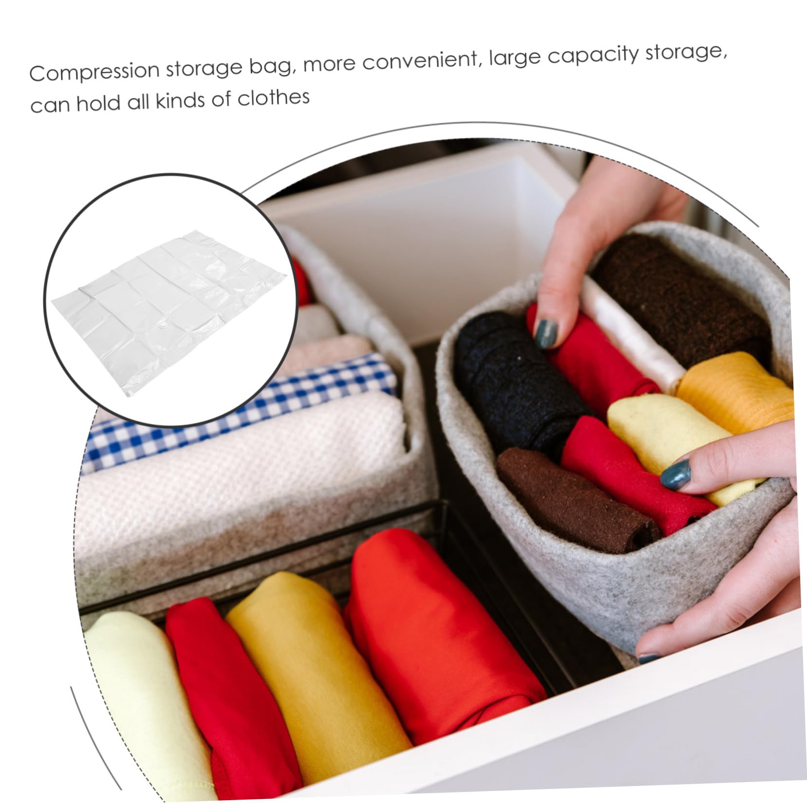 SOLUSTRE Großer 12-lagiges Dickes Pa und Pe Material Vakuum Kompressionsbeutel 220x100 Cm für Matratzen und Kleidung zur Aufbewahrung im Koffer und Wohnzimmer