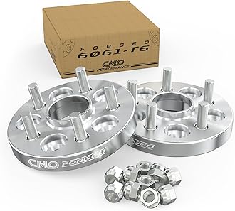 Customadeonly 5x108 Wheel Spacers 25mm (1 Inch) – 4pcs Forged Hubcentric Spacers with 63.4mm Bore, M12x1.5 Studs – Compatible for Ford Fusion, Jaguar XF XE XJ F-Type, Lincoln LS MKZ MKC, Continental