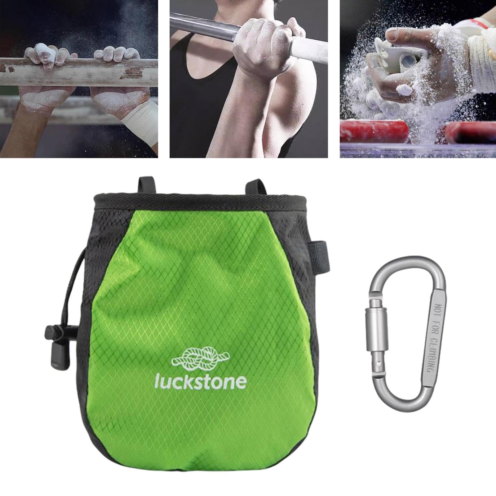 rockible Custodia Porta Magnesite con Cinturino in Vita Regolabile Tasche Ricaricabili Confezione Porta Magnesite per Allenamento, Palestra