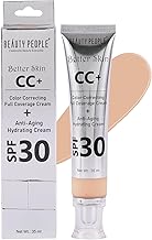 Beauty People CC Cream Lightweight Foundation| CC Cream for Women | Colour Correction for All Skin Types (35 ml) (Mild earth, Mild earth)