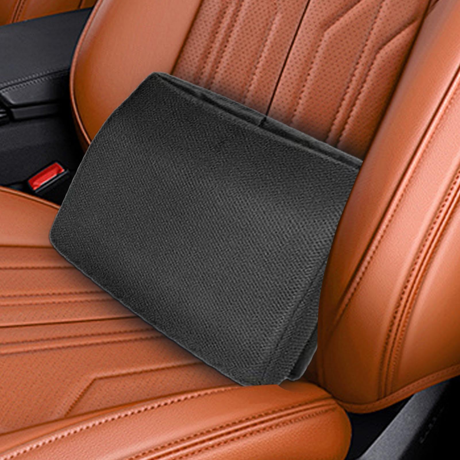 Genérico Organizer portaoggetti per auto: pieghevole in tessuto Oxford da 30 litri, cuscino di supporto lombare in schiuma viscoelastica, per il sedile posteriore, per auto, camion, SUV, RV