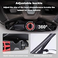 KINGLEAD Kerékpáros Sisak Levehető Mágneses Napellenzővel - USB Világítás, Mosható Bélés, 57-62cm, Unisex MTB Bukósisak - Black-Titan 7