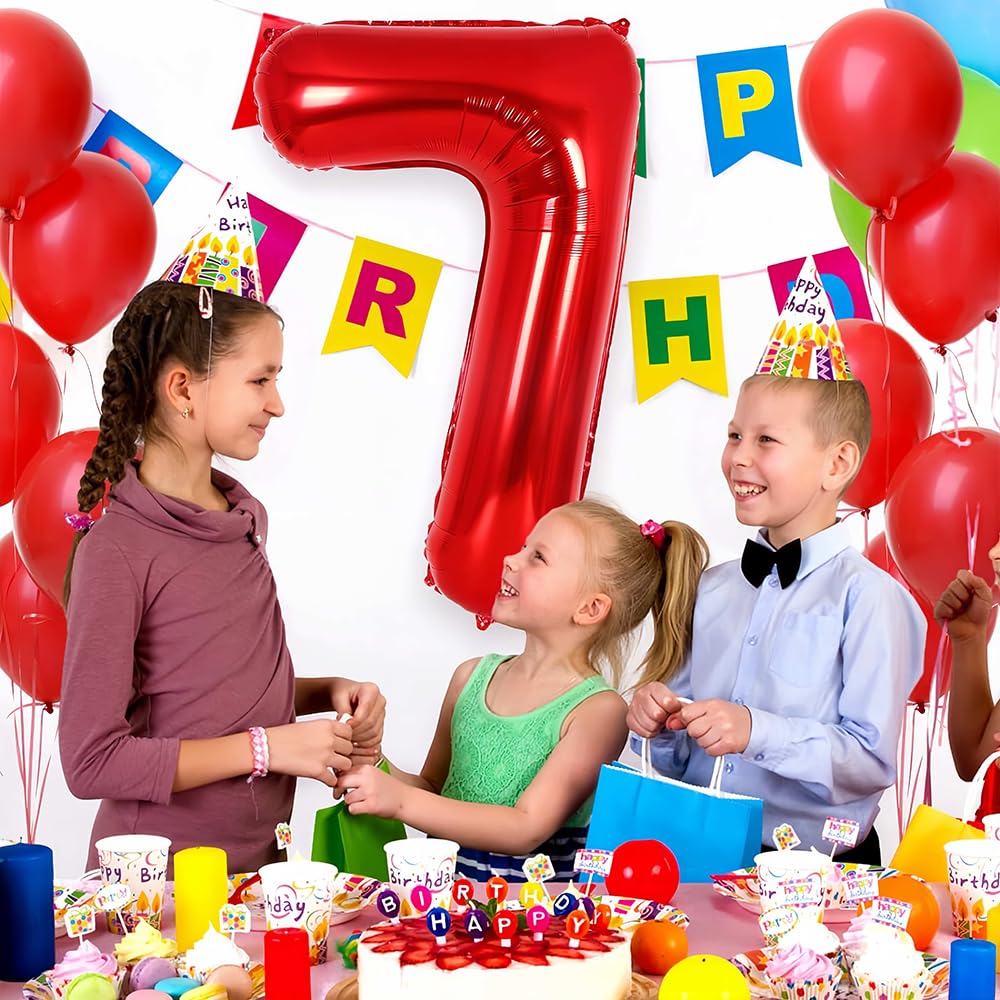 Foil Globo Número 5 Azul 40" (101cm), Inflable Helio o aire, Gigante Numeros 0-9, 10-19, 20-29, 30-100, Grande Globos Decoración para La Boda Aniversario y Cumpleaños Fiestas — view 603