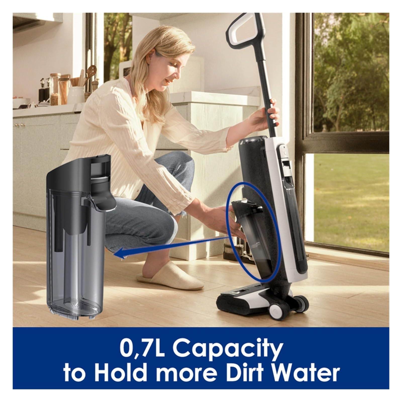 Snapklik.com : Original Clean/Dirt Water Tank Replacement Compatible ...