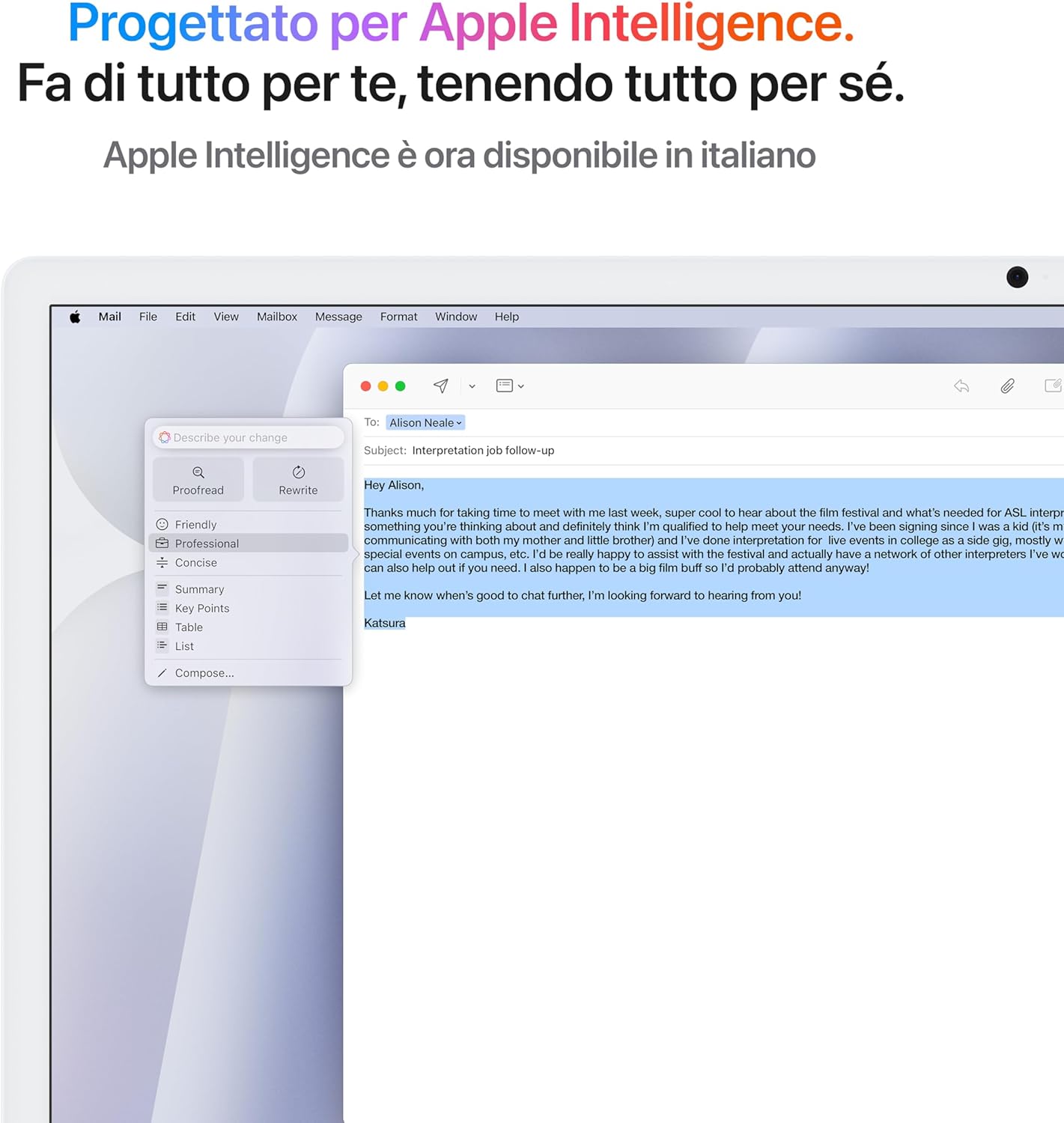 iMac Computer desktop all-in-one: Chip M4 - PC Desktop - Immagine 2
