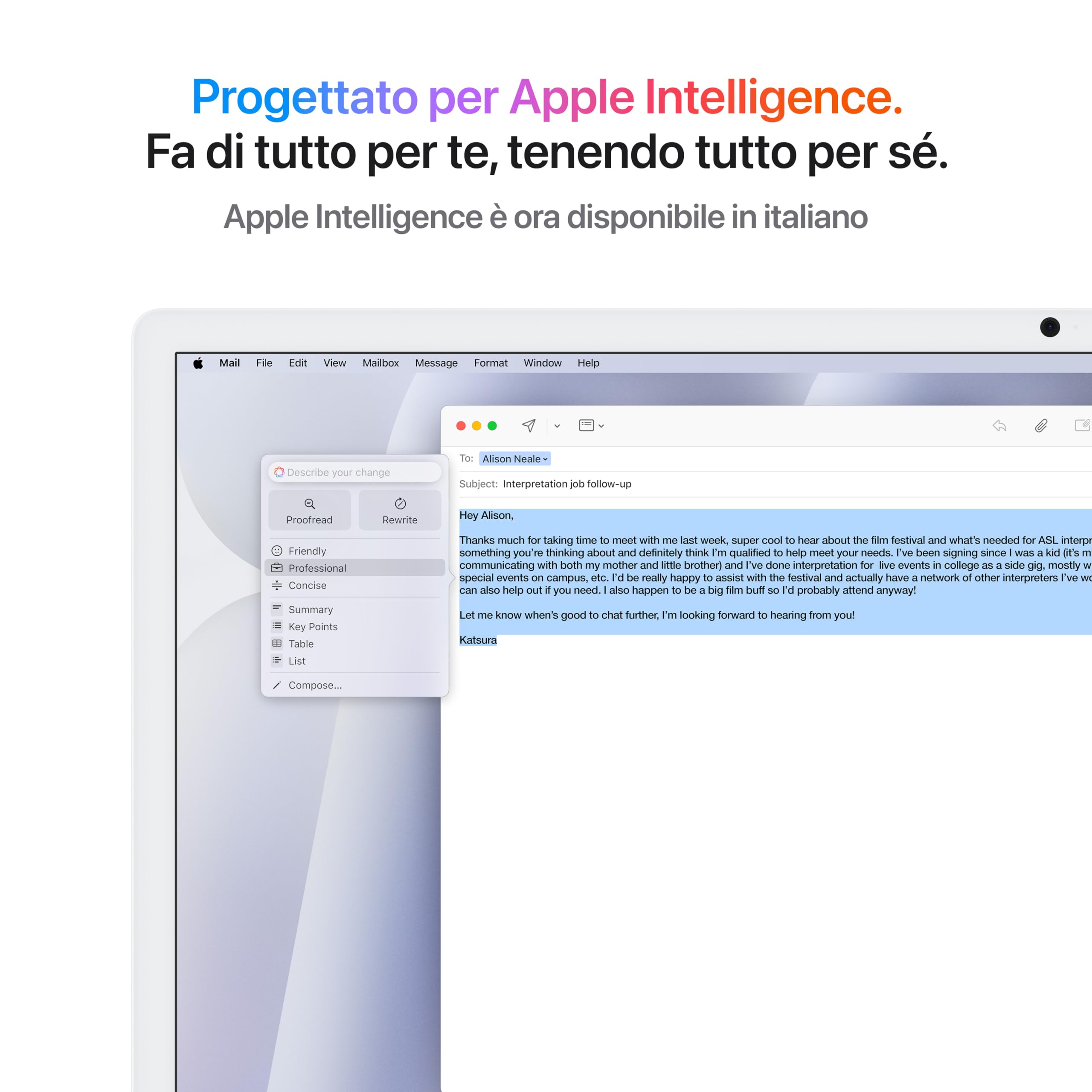 Apple iMac Computer desktop all-in-one: Chip M4, CPU 10-core e GPU 10-core: display Retina 24'', 16GB di memoria unificata, 256GB di archiviazione SSD, con accessori. Per iPhone/iPad; Argento