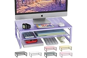 Purple Monitor Stand for Desk