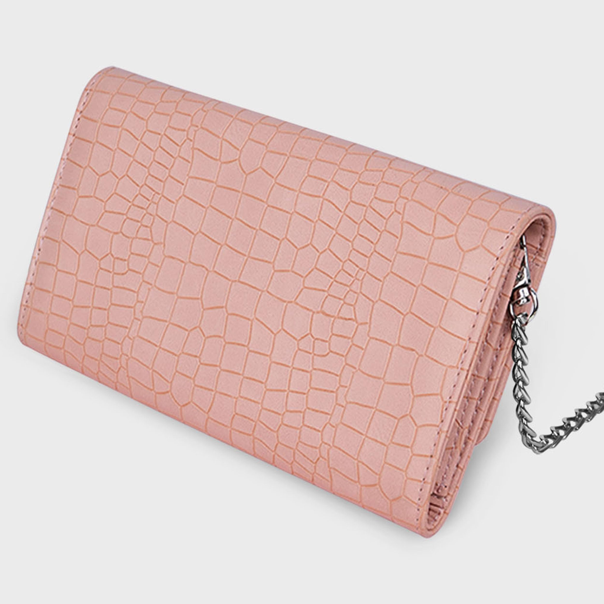 The Wallet Store Croco Design Sling Bag - Beige