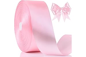 100 Yards Pink Ribbon, 1-1/2 Inches Wide Ribbon