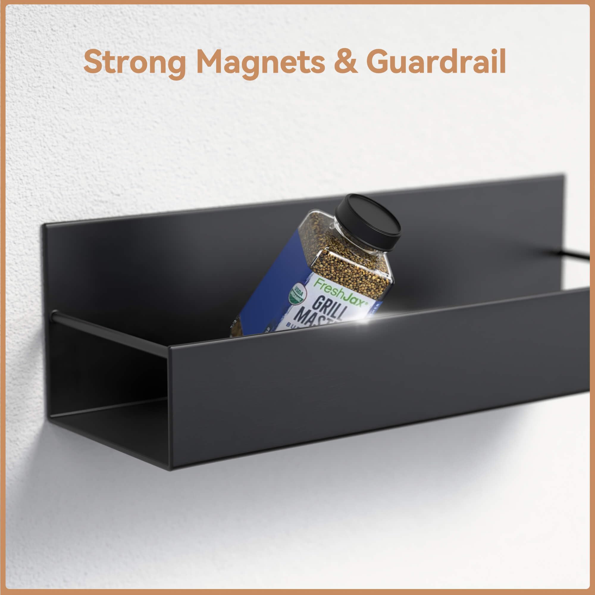 Set di 4 portaspezie, elegante organizer da cucina per erbe aromatiche, condimenti e spezie, design salvaspazio, perfetto per chef domestici e appassionati di cucina