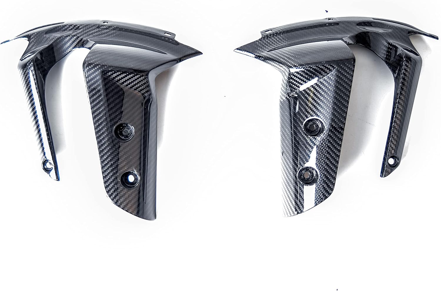 Bestem Carbon Fiber Fender Brackets Fender Guards for Triumph Rocket III 2020-2021 Twill Weave