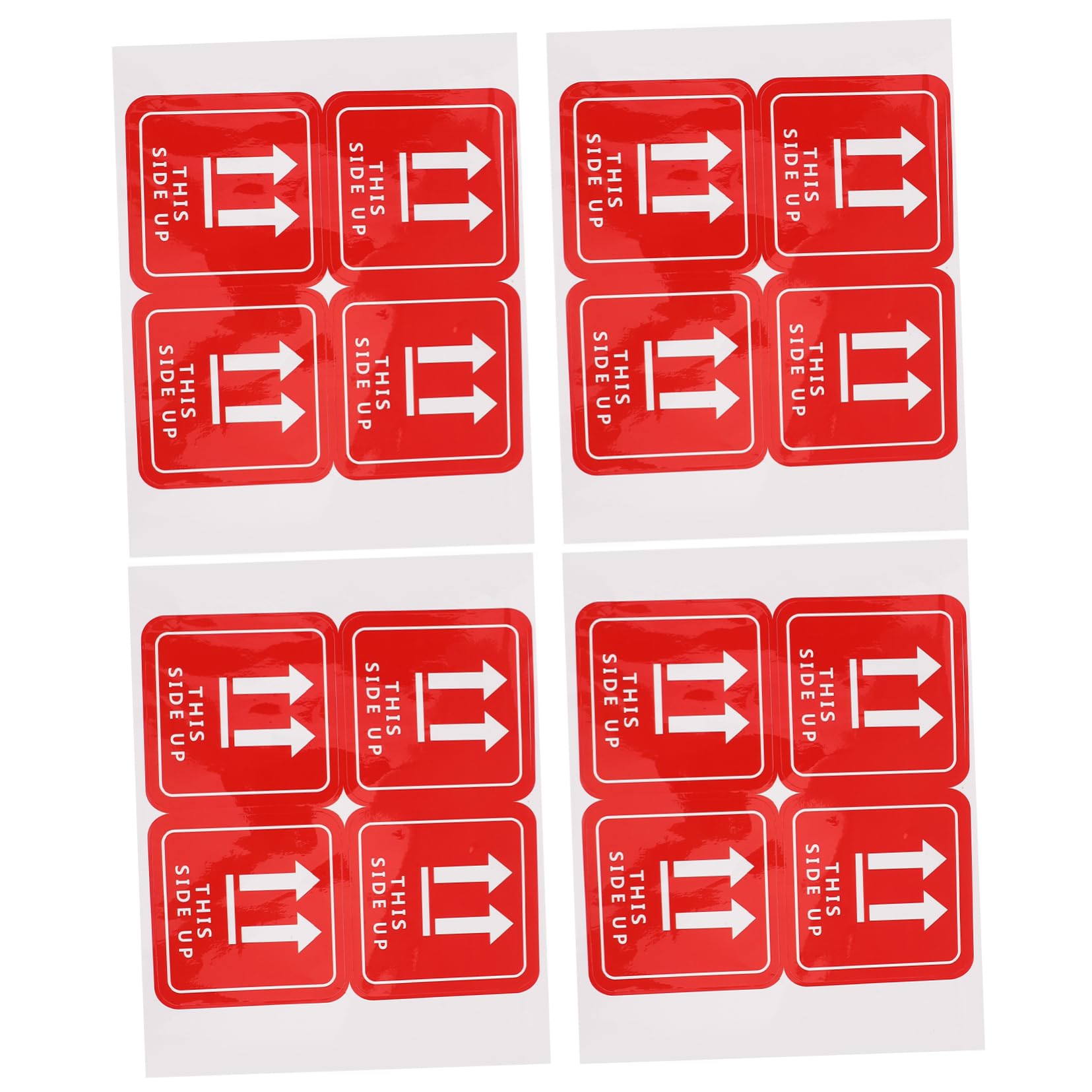 JECOMPRIS 16 Pcs Taggies Shipping Warning Sticker Pvc Shipping Care Sticker Package Sticker Red