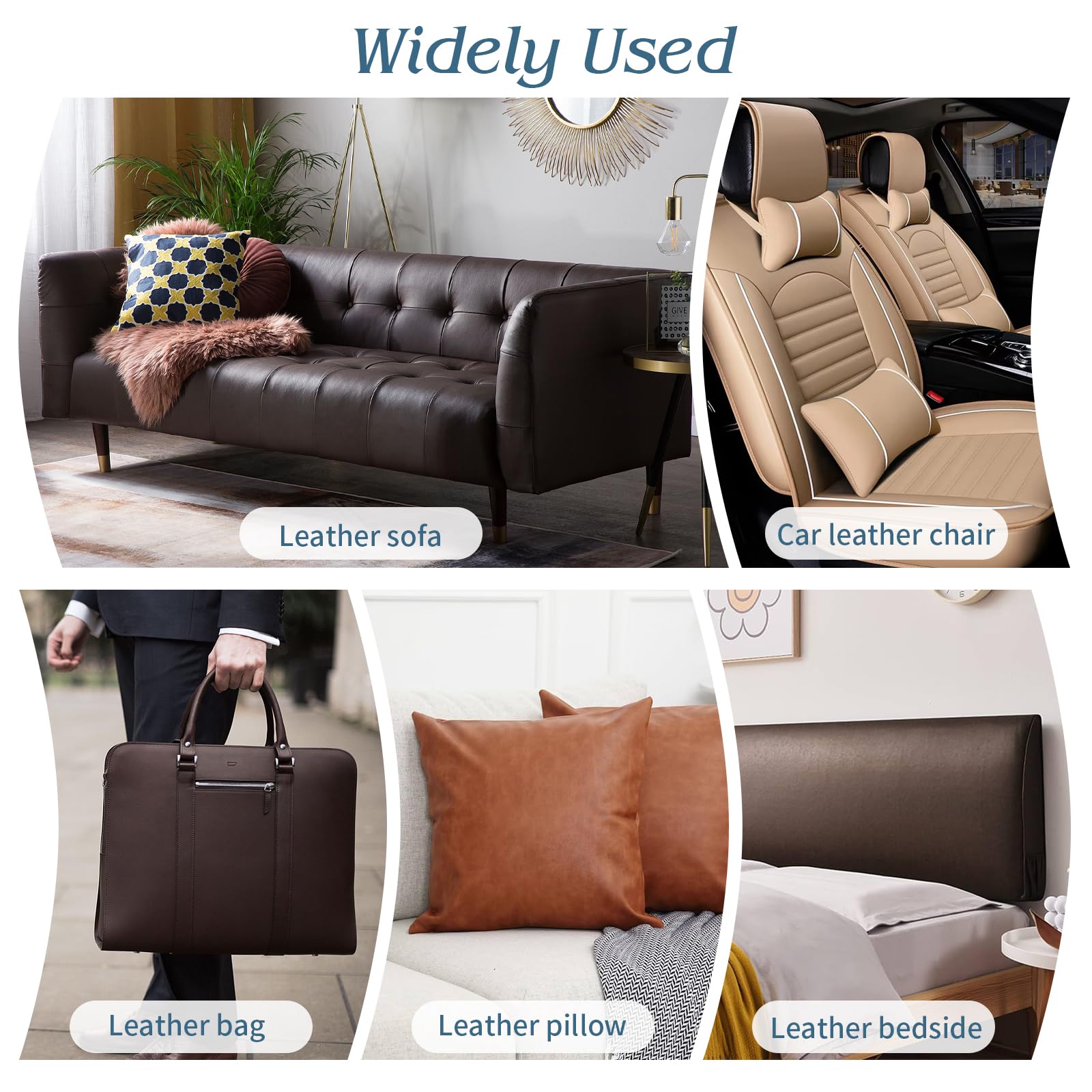 Cinta de reparación de cuero, parche de reparación de cuero autoadhesivo para bolsos, muebles, asiento de conductor, sofás, asientos de coche (azul, 3.9 x 79 pulgadas)