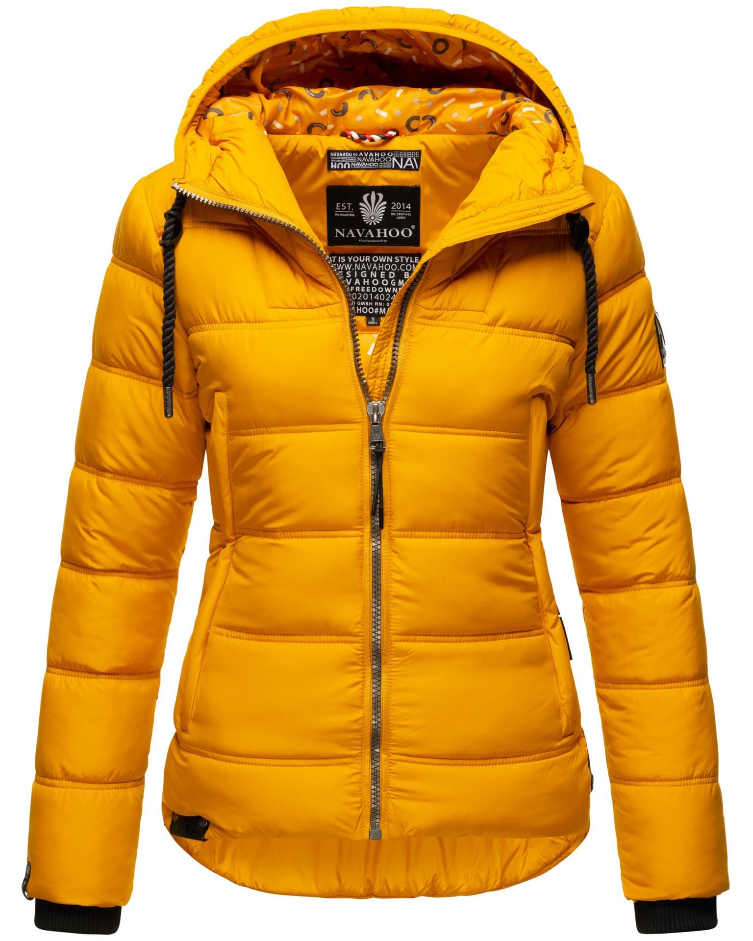 Navahoo Damen Winterjacke Steppjacke mit Kapuze Produktbeschreibung