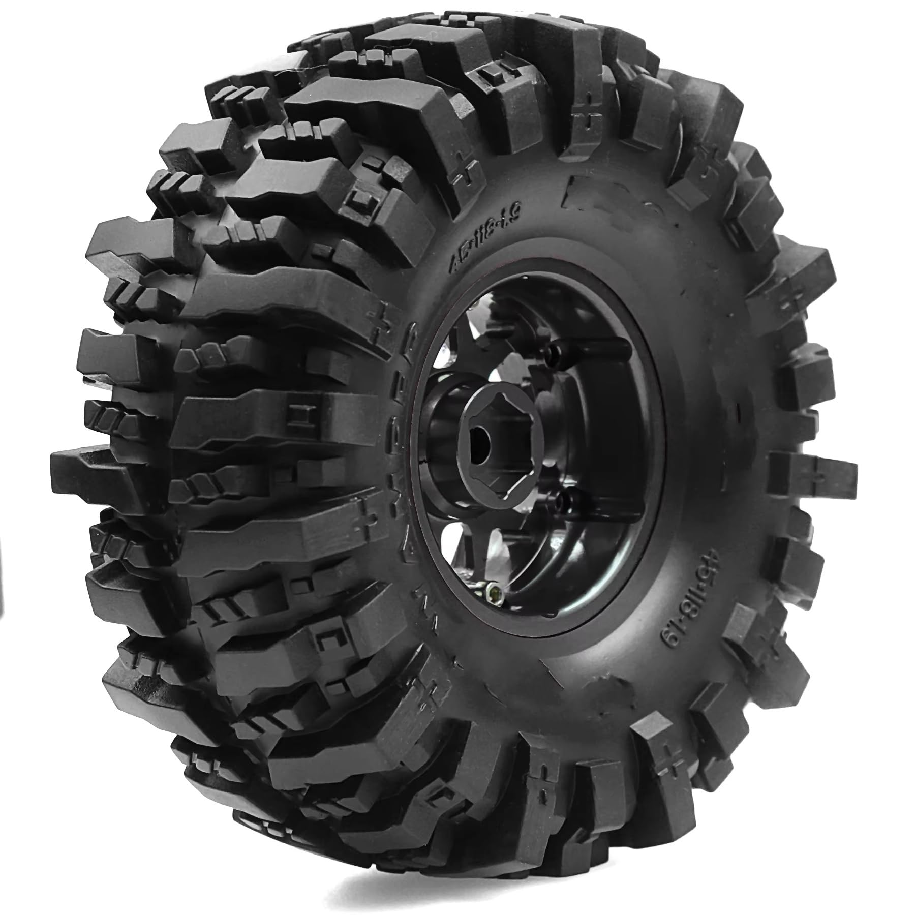 Compatibile Con Traxxas Per TRX4 Per Axial Per SCX10 II III Per Redcat Gen8 Gen7 4 Cerchi E Pneumatici Beadlock 1.9 Per Crawler 1/10, Esagonali Da 12 Mm RC Ruote Gomma