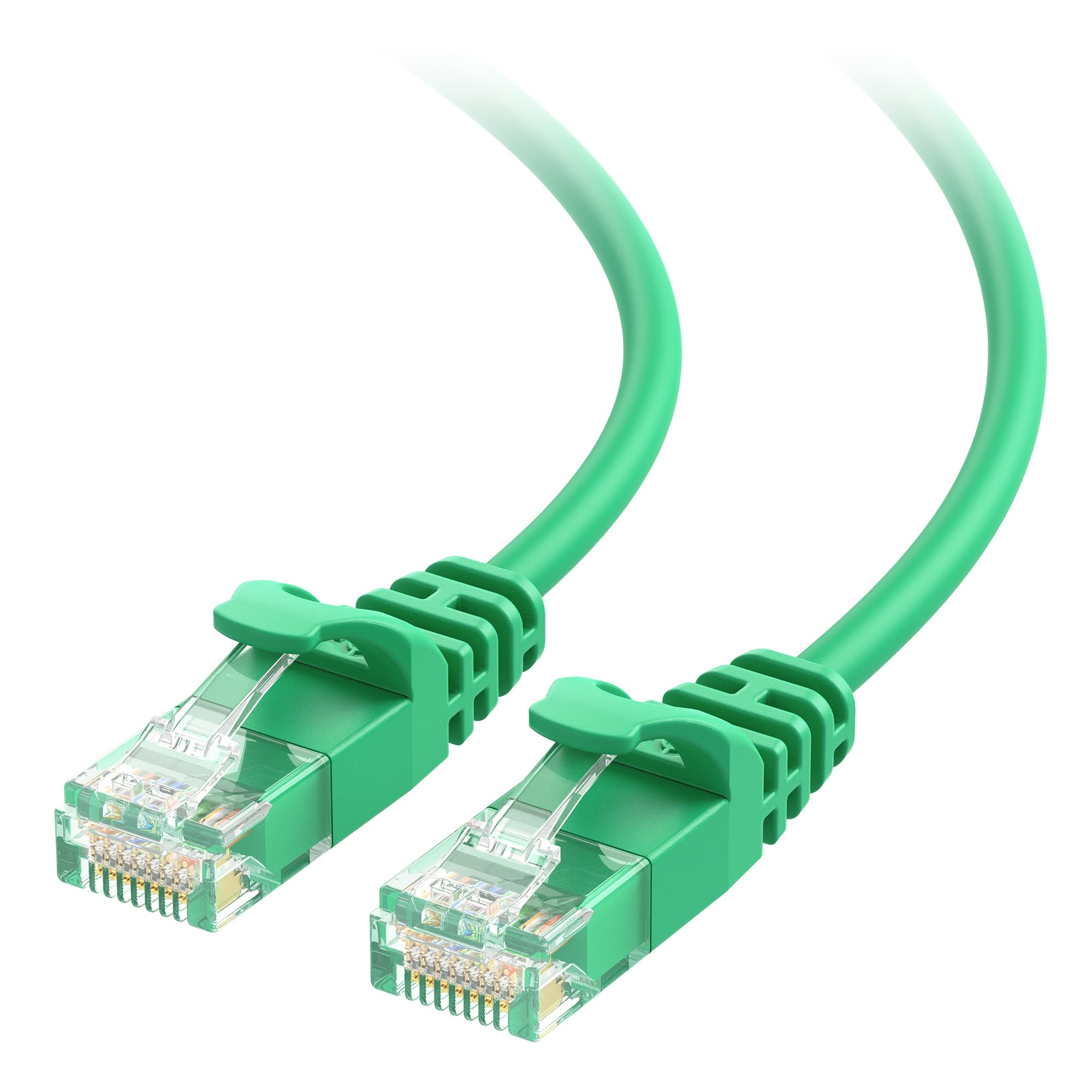 Cable Matters 10Gbps Snagless Cat 6 Ethernet Cable - 30ft, Slim Profile Cat 6 Cable, Cat6 Cord, Thin Ethernet Cord, Green