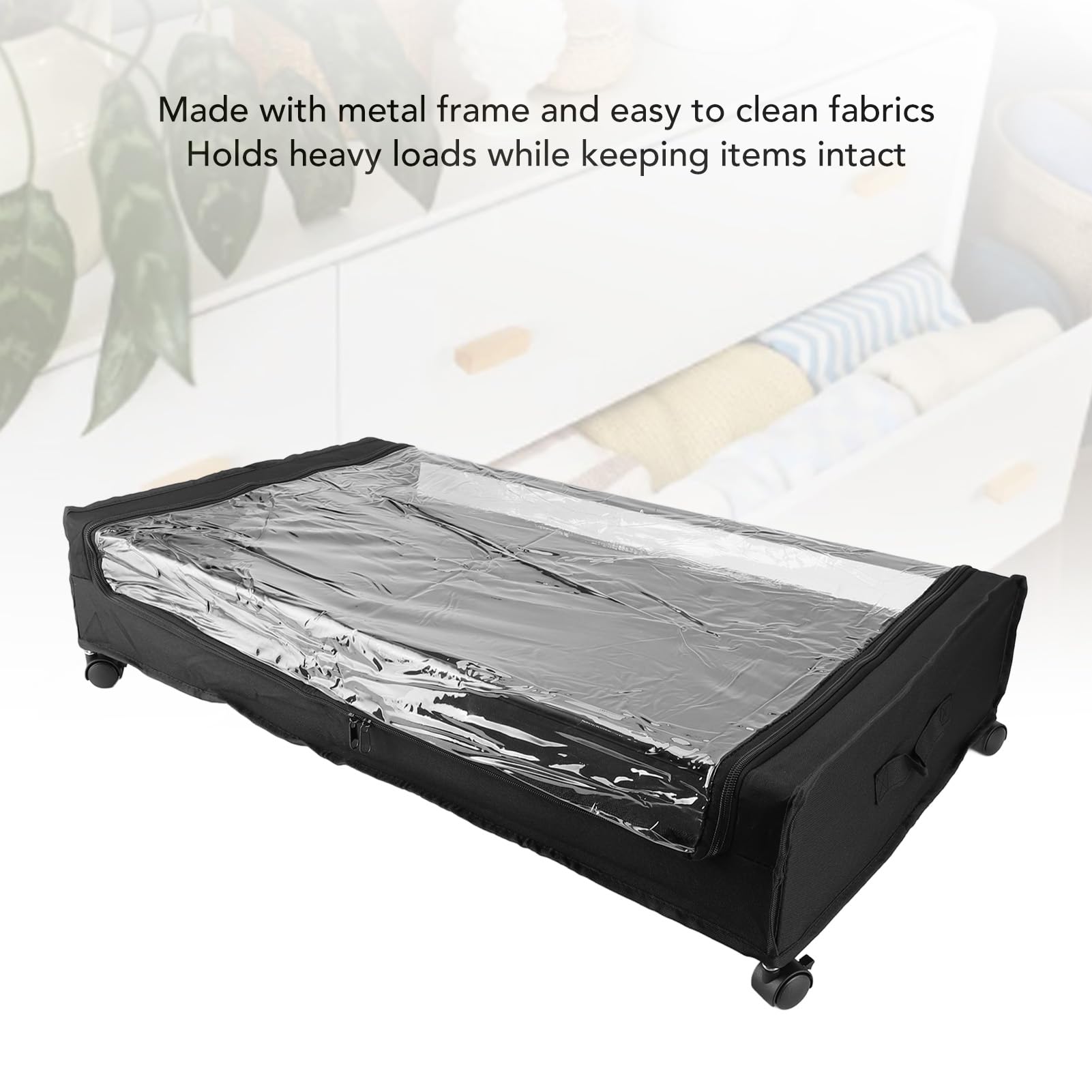 Contenitore Rotolabile Sotto il Letto, Compatto Salvaspazio (2 set)