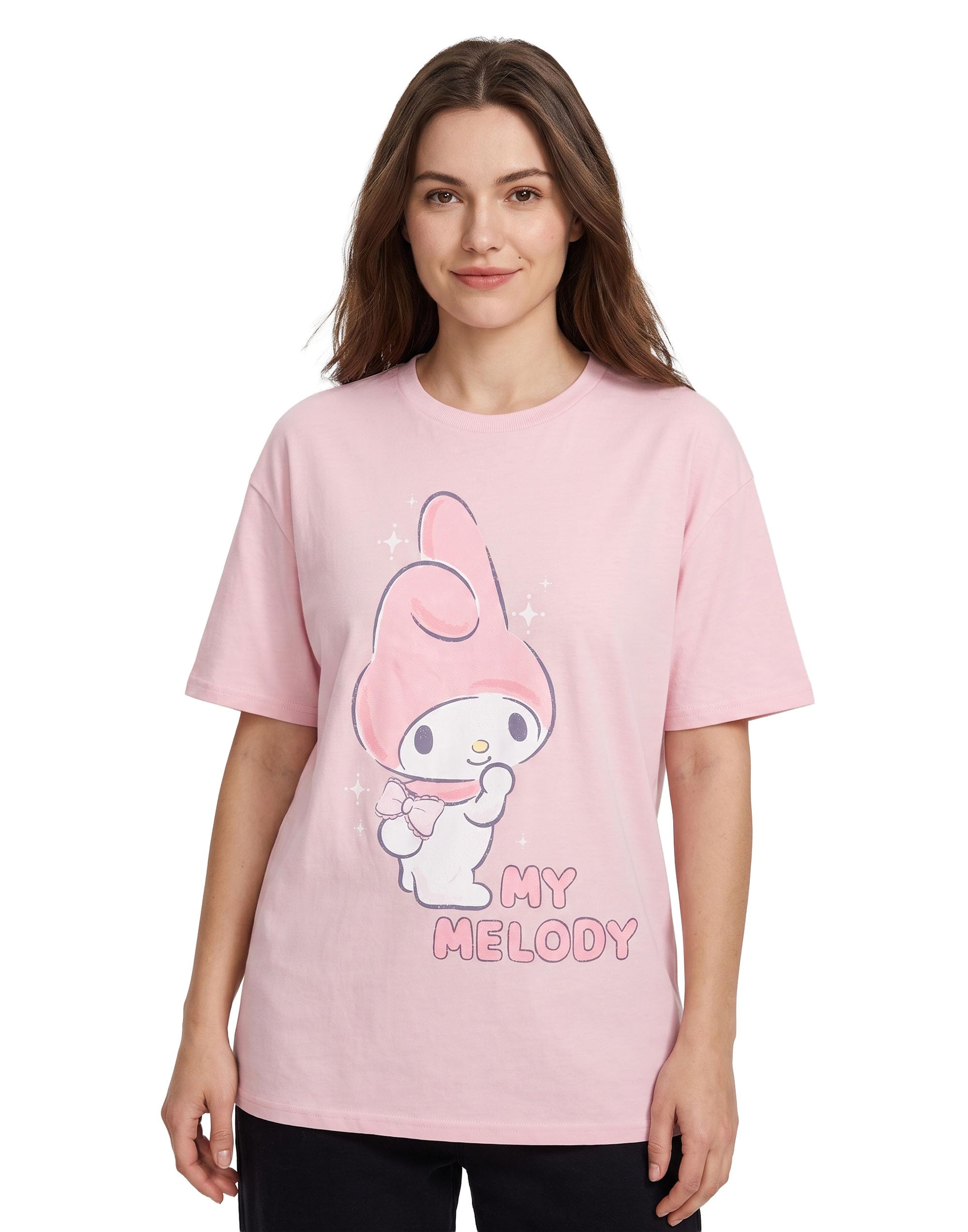 B&Q -  Hello Kitty Womens Pink My Melody Short Sleeved T-Shirt (Large)