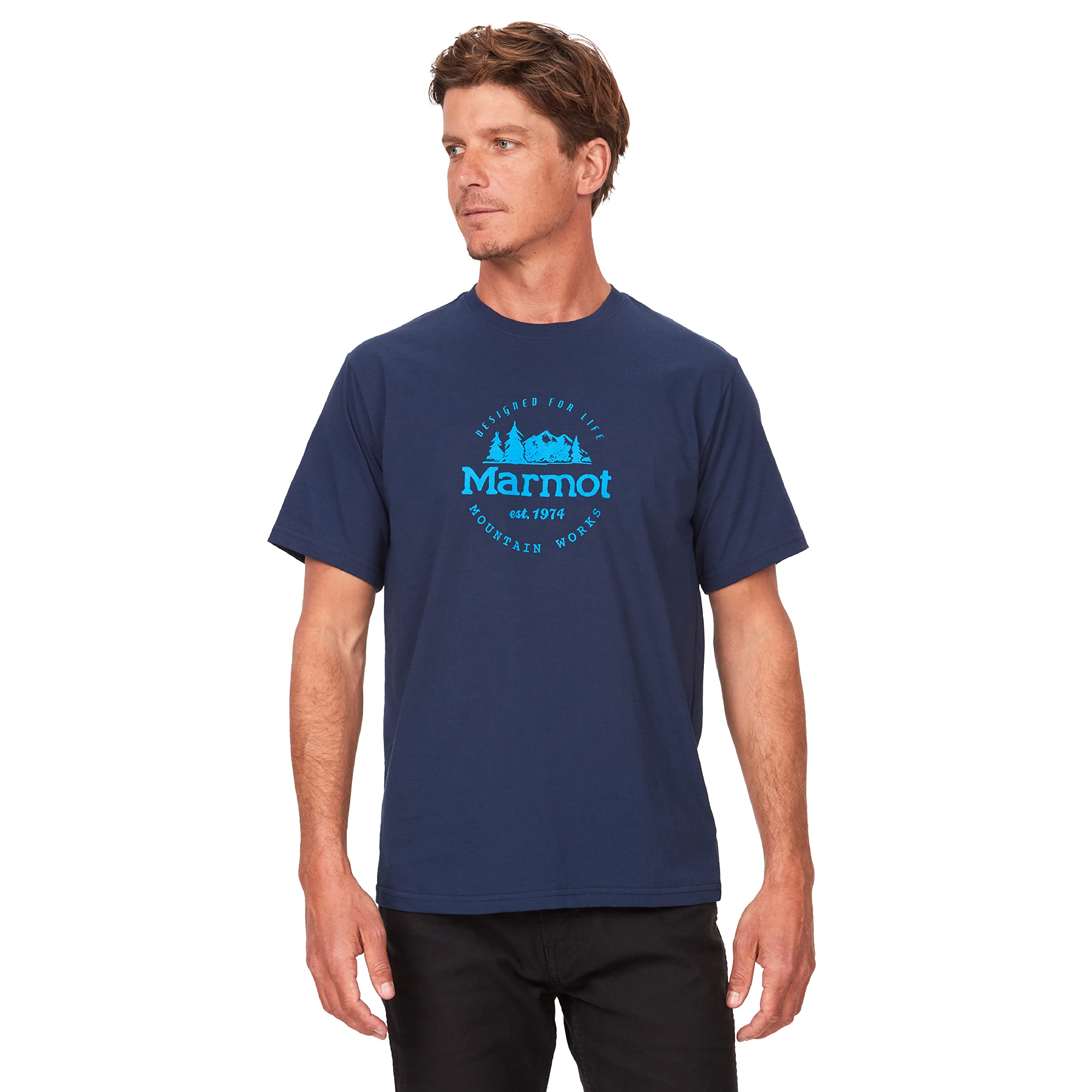 MARMOTMen's Logo T-Shirts - Printed Graphic on Cotton Tee