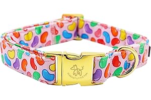 Elegant Little Tail Easter Dog Collar: Candy Print for Boy and Girl Dogs