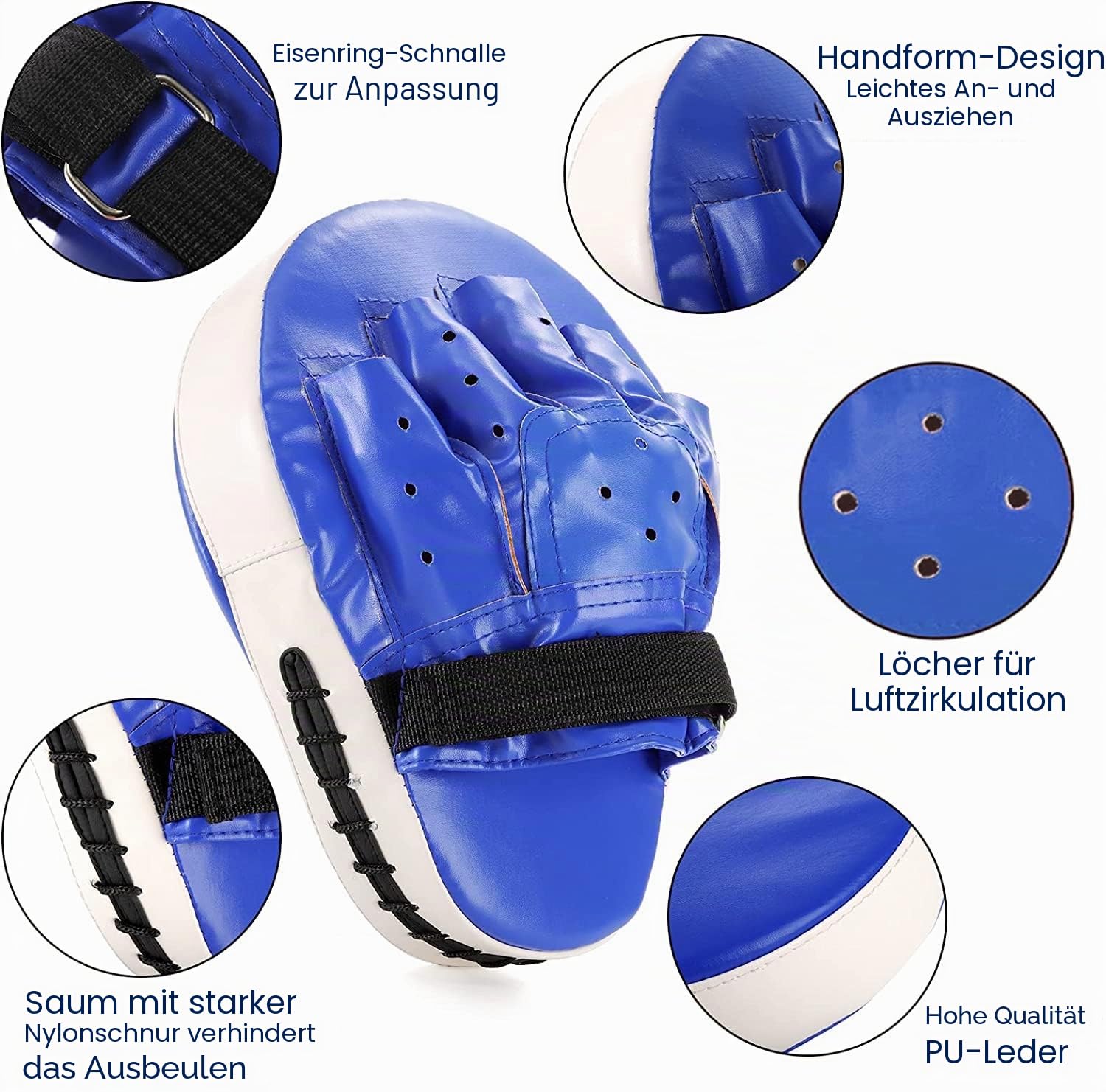 WUWEOT 2-in-1-Punching-Patch-Set, Boxhandschuhe, Fokus-Pads und Taewondo-Focus-Schild, Thai-Pads, Karate-Punching-Handschuhe, Kick-Box-Schild, Kampfsport, MMA-Punching-Handschuhe