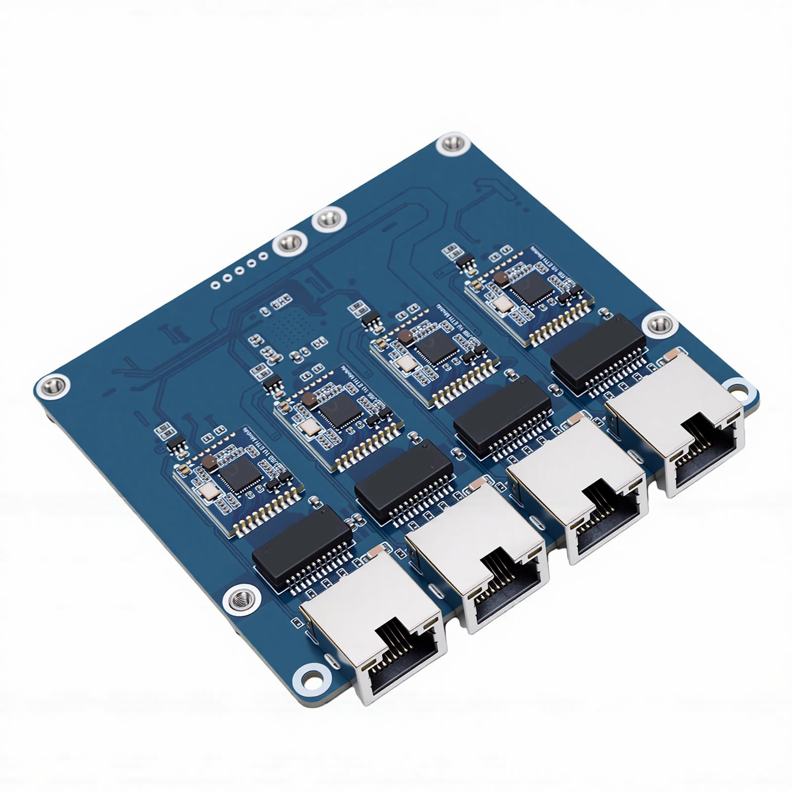 Cocoarm PCIe vers Carte Ethernet 4 Canaux Gigabit, Compatible RasPi 5