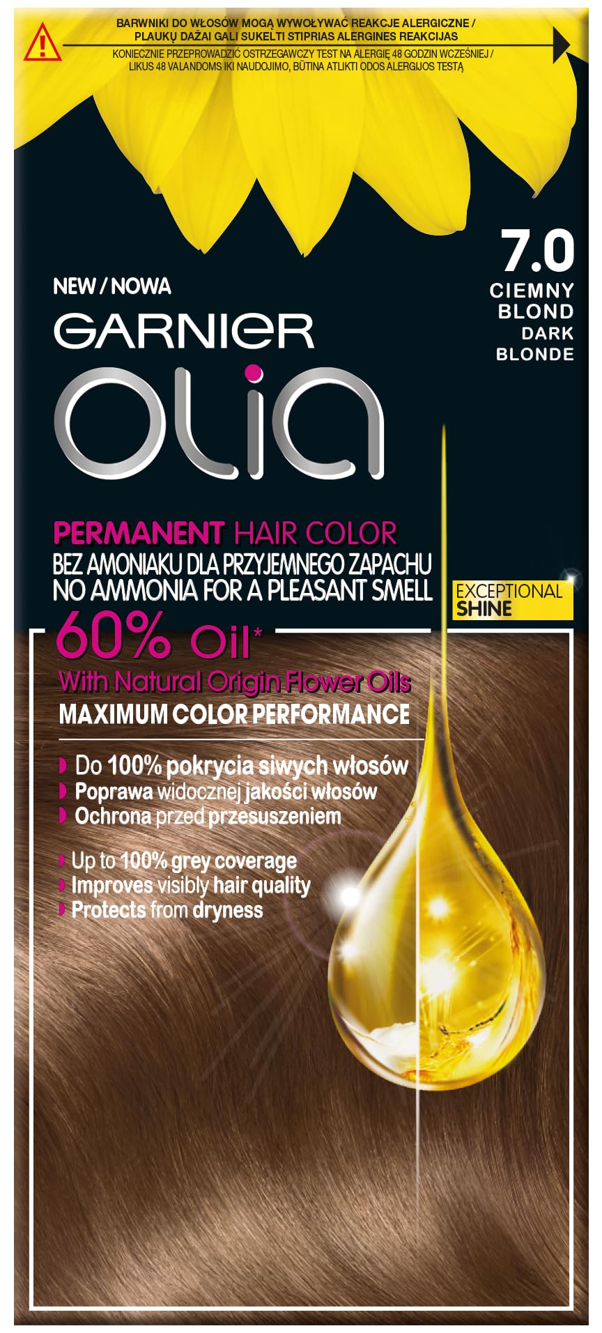 Garnier Olia 7.0, Rubio oscuro, coloración permanente