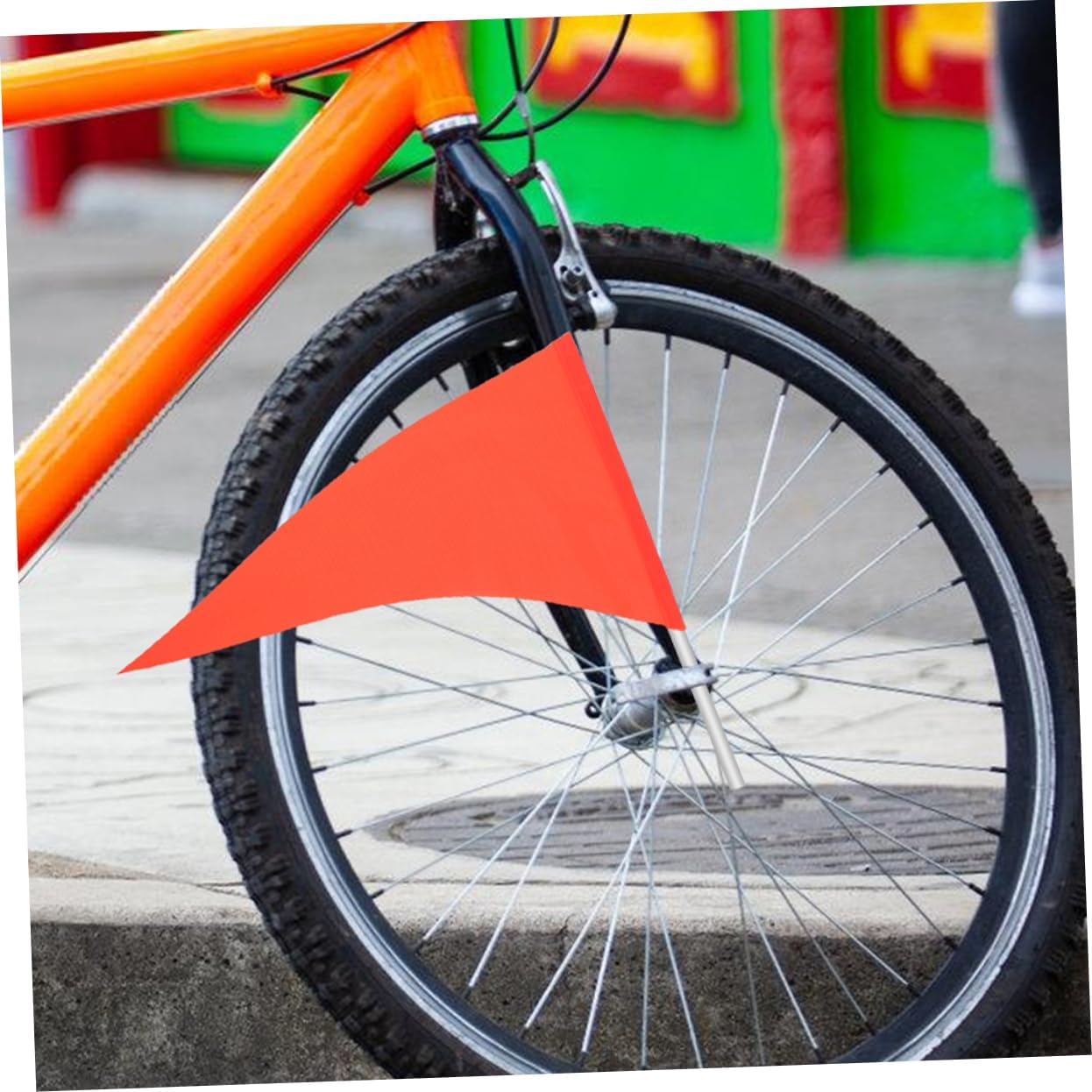 25pcs High Visibility Bike Safety Flag Reflective Flag for Easy Installation Material Weather-resistant for Cycling Safety