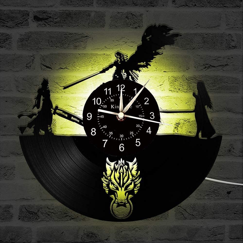 【最終値下げ】ひきフェス 壁掛け時計 Amazon.co.jp: ファイナルファンタジーテーマレコード壁掛け時計