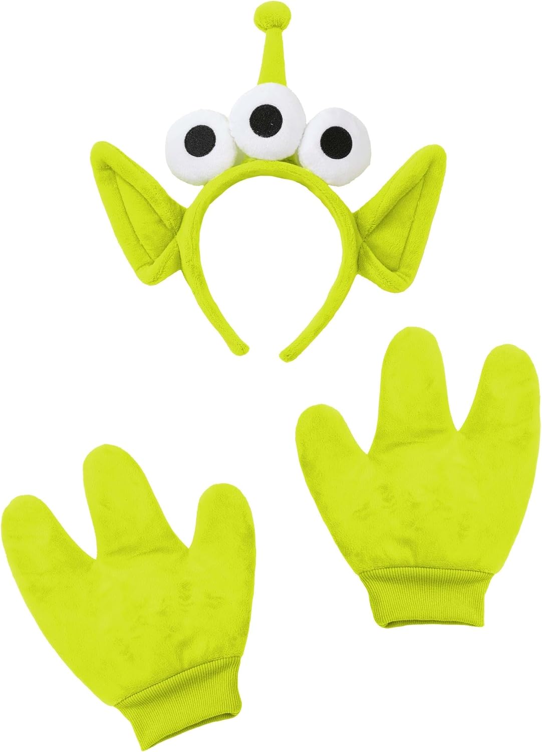 Disney Pixar Toy Story Alien Costume Kit for Adults - Plush Headband & Gloves - Officially Licensed ST
