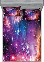 Vista 172 de Ambesonne Island Map - Juego de sábanas bajeras y fundas de almohada, mapa del tesoro súper detallado, diseño de piratas rústicos grungy, tema