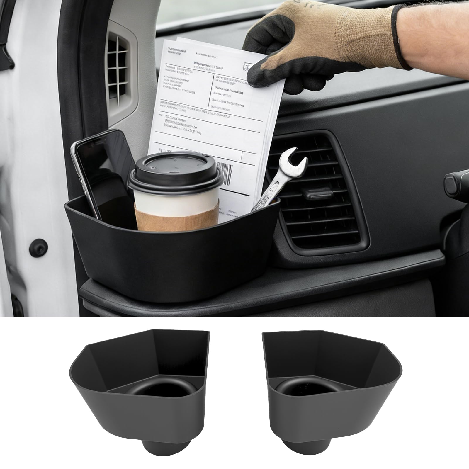 HUYINPJ Center Console Side Cup Holder