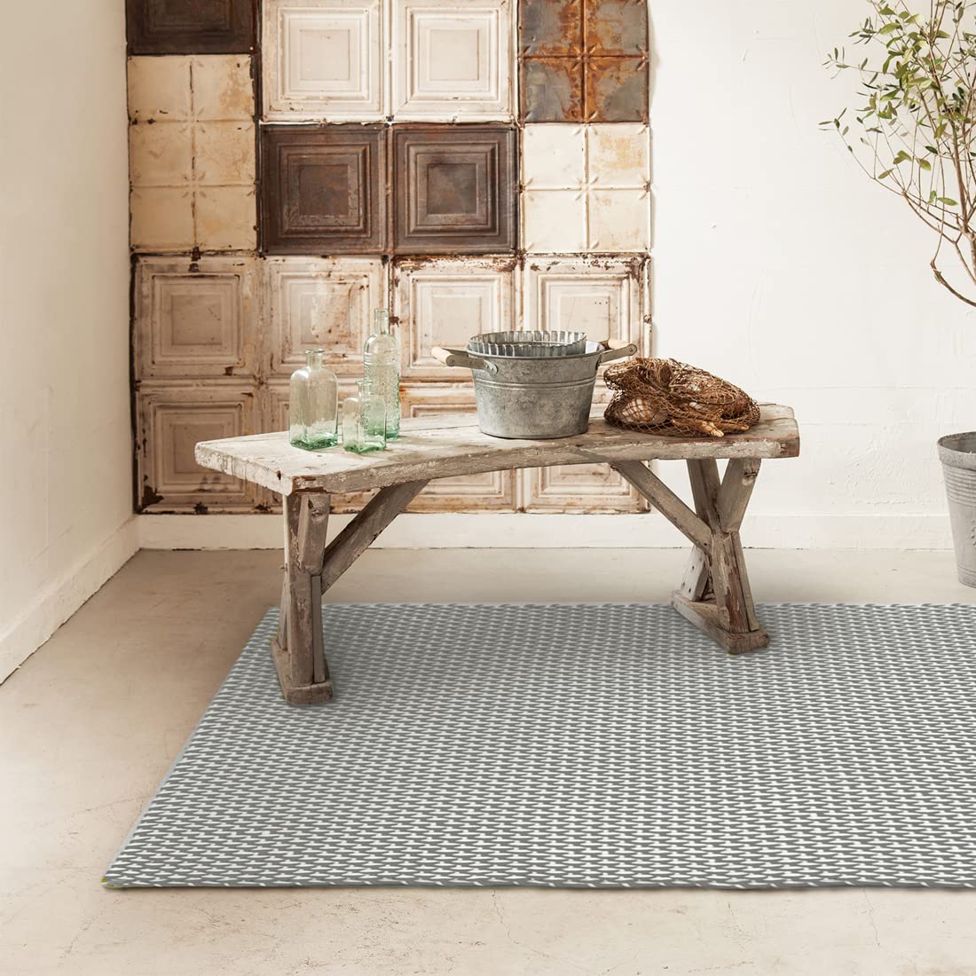 Prevell ウールラグ 約130×190 cm Amazon.co.jp: 【正規品】 PREVELL (プレーベル) マイカ ウールラグ