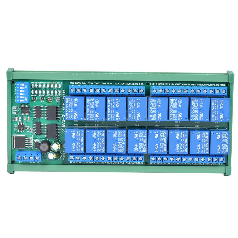 Módulo de expansión PLC de 16 Canales Relé para Suministros eléctricos de Control Remoto con protocolo RTU(R4D3B16-R with DIN Rail Box)