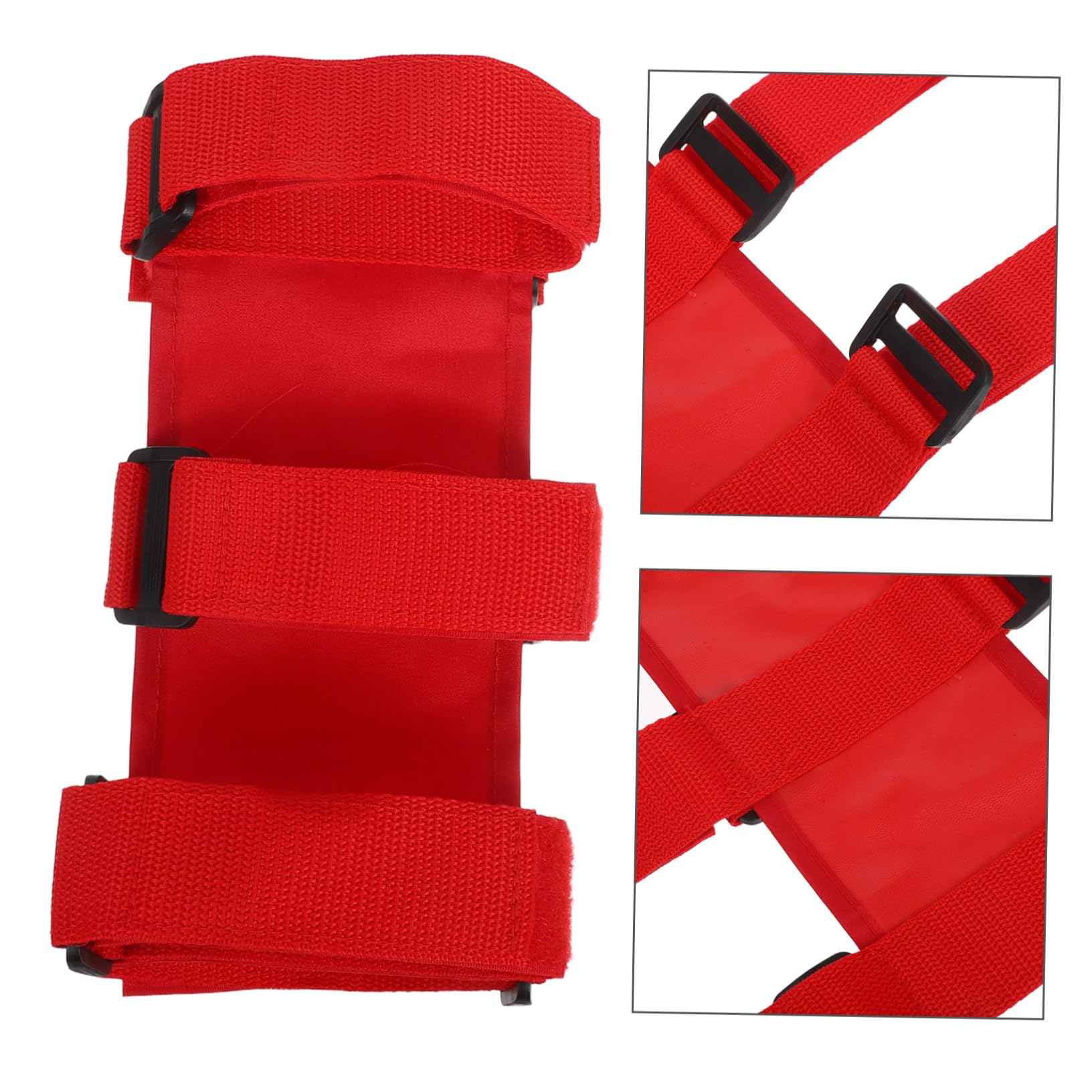 Correas de Extintor de Incendios para Coche, 3 Piezas, Nylon Rojo