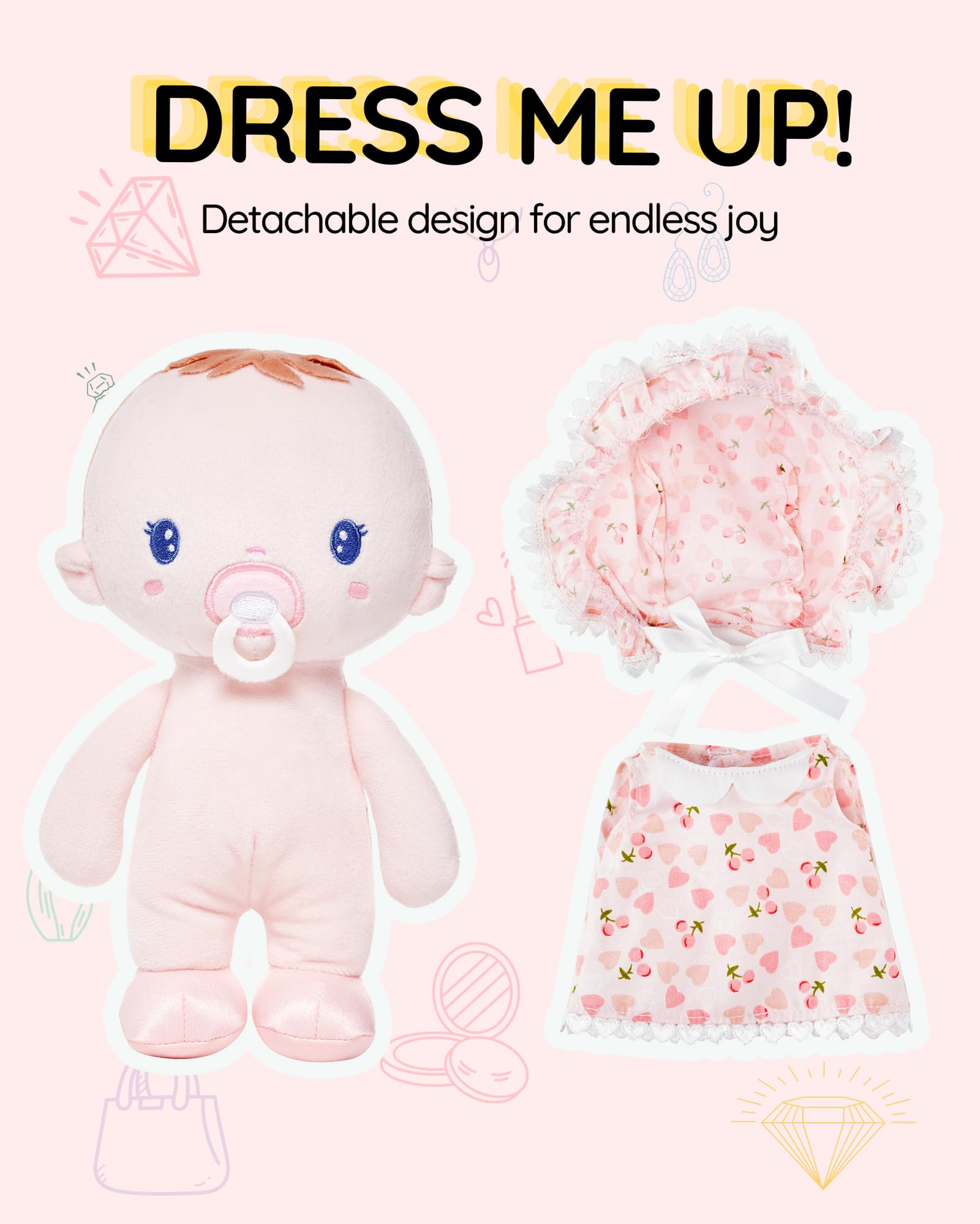 LeyaDoll Soft Baby Doll Gift Set - Image 4