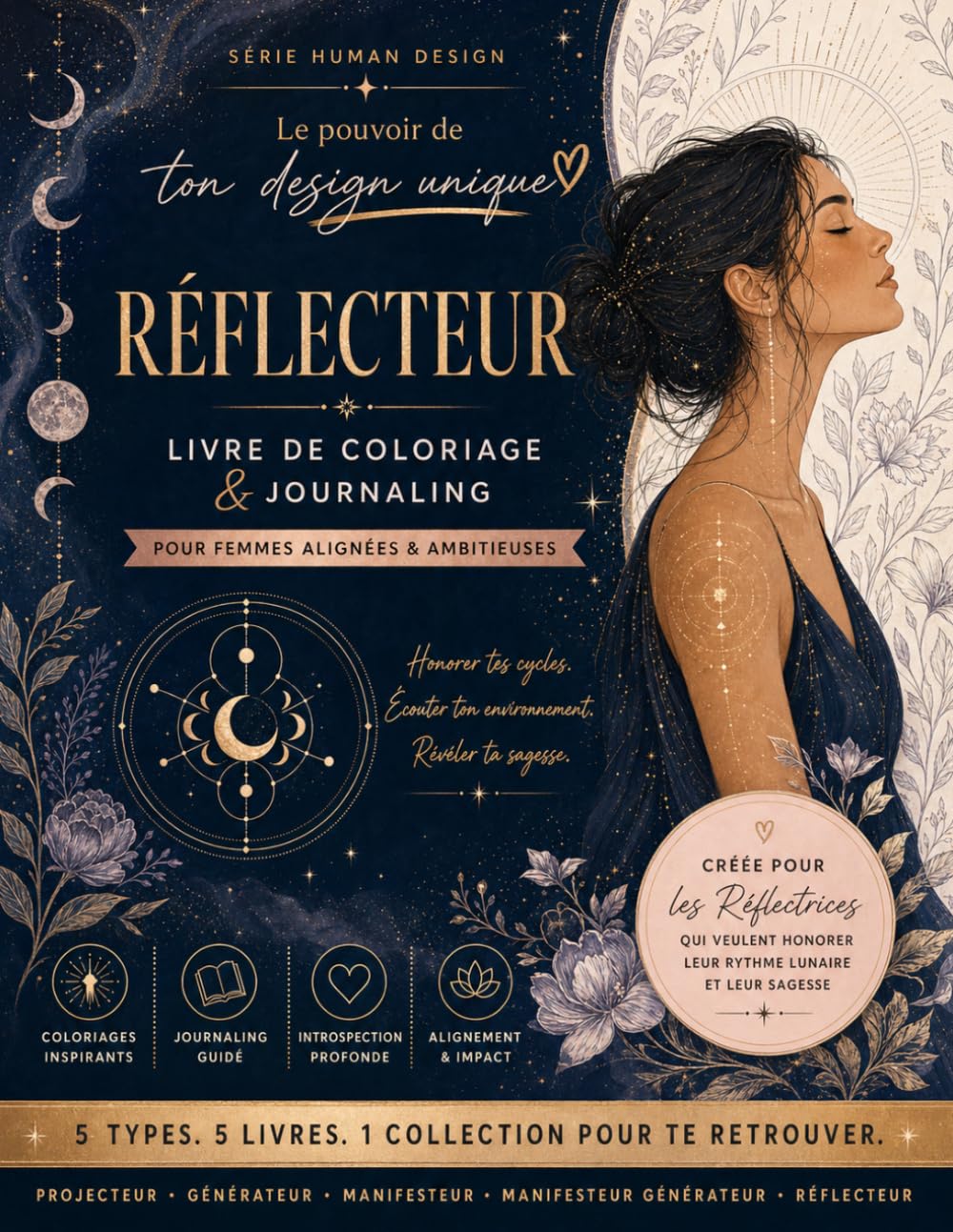 Le pouvoir de ton design unique: Réflecteur — Livre de coloriage & journaling