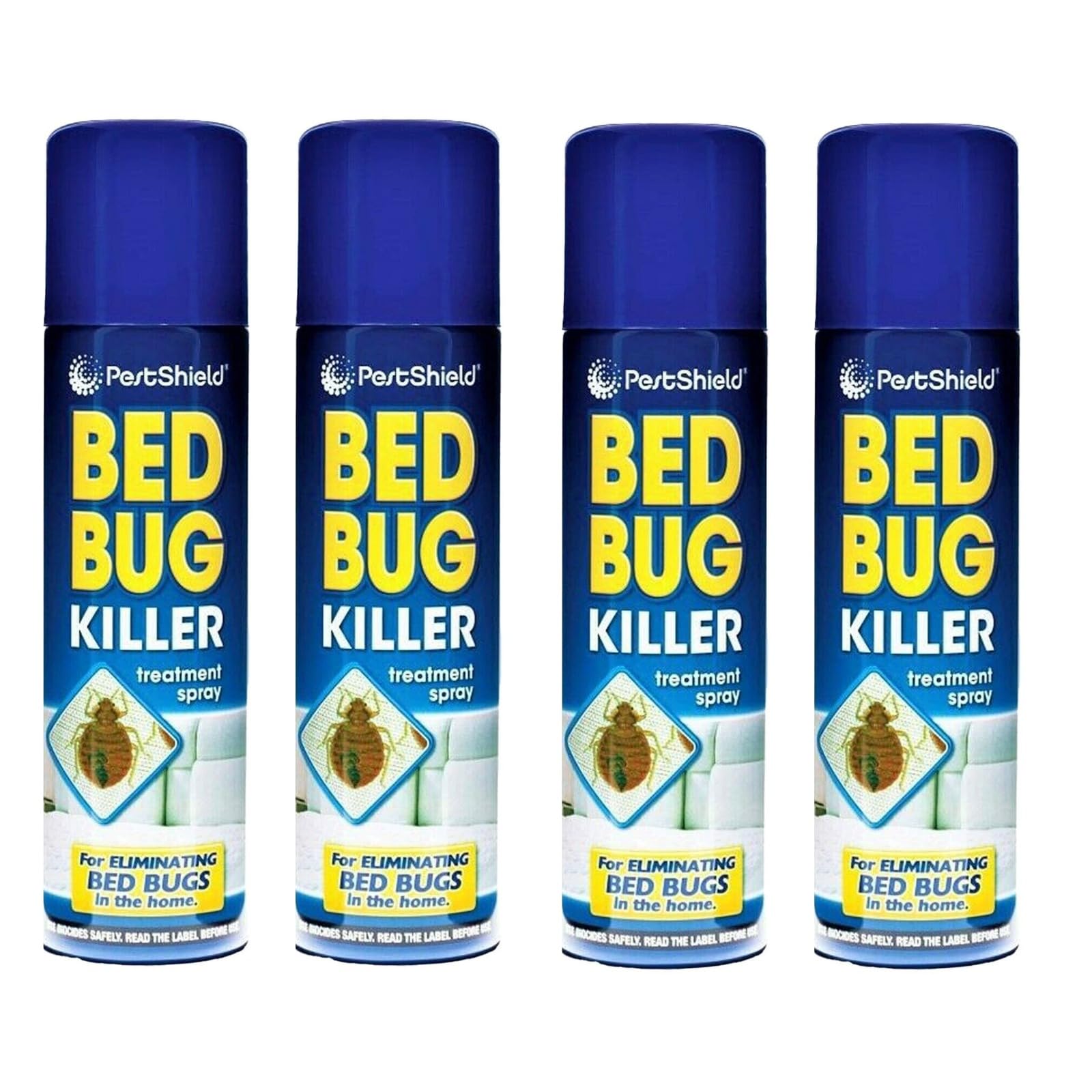 YSAMAX Bed Bug Killer Spray, Perfect for Eliminating Bugs, Ideal for Mattresses, Carpet, Bedding, and Furniture, Bug Treatment Spray, Long-Term Protection, 200ml, (4 Pcs)