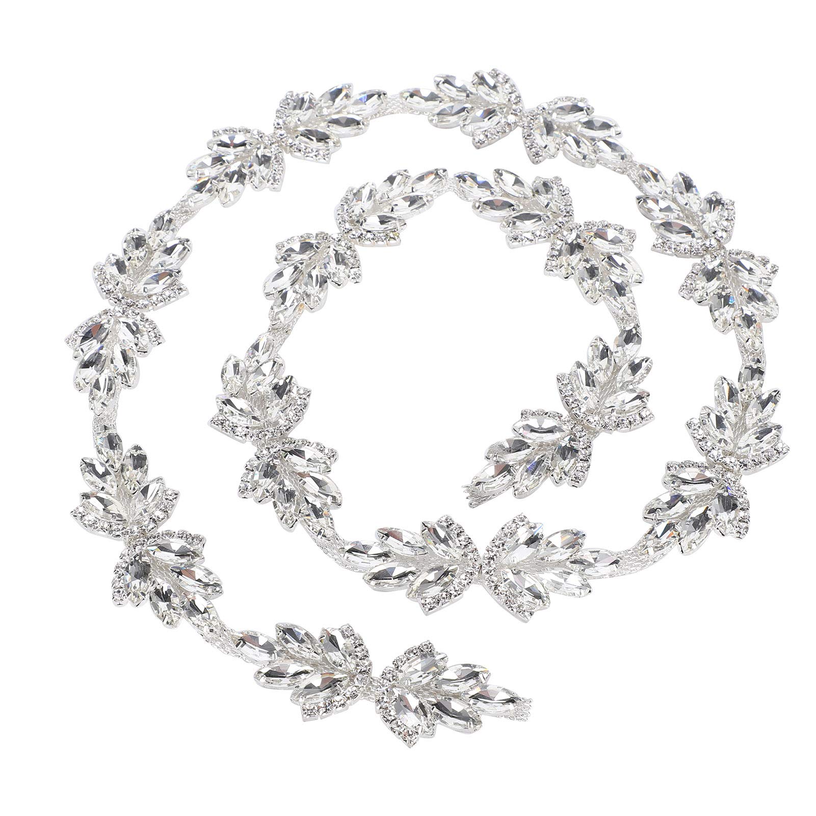 Cinturón de cadena de cristal artificial para arreglos de vestidos y bisutería casera