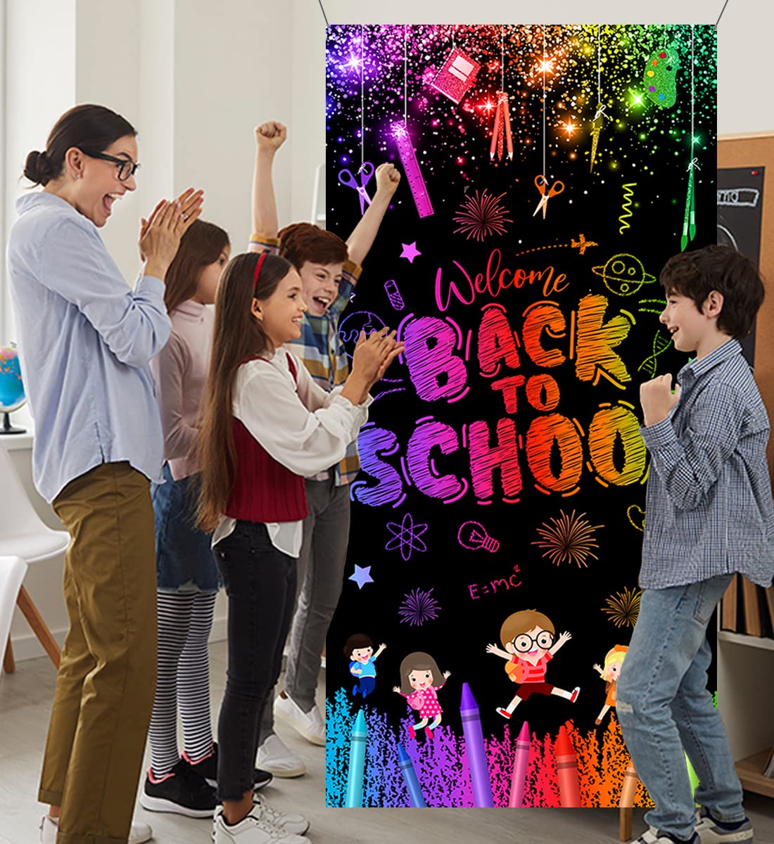 Rentrée Scolaire Vente Bannière Publicitaire Apprenez Et Étudiez Modèle